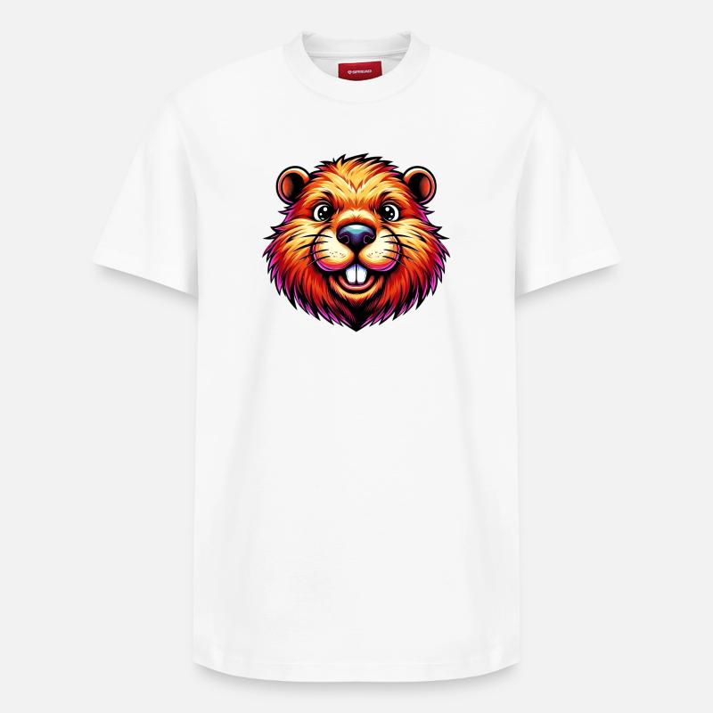 Bieber - Relaxed Unisex Supima Cotton T-Shirt – von SPREAD - Weiß