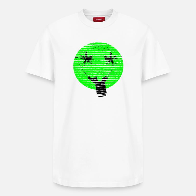 SMILEY VACANCES - T-shirt unisexe décontracté en coton Supima – de SPREAD - blanc