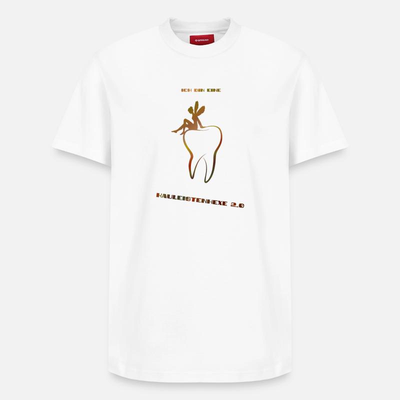 Fée des dents - T-shirt unisexe décontracté en coton Supima – de SPREAD - blanc