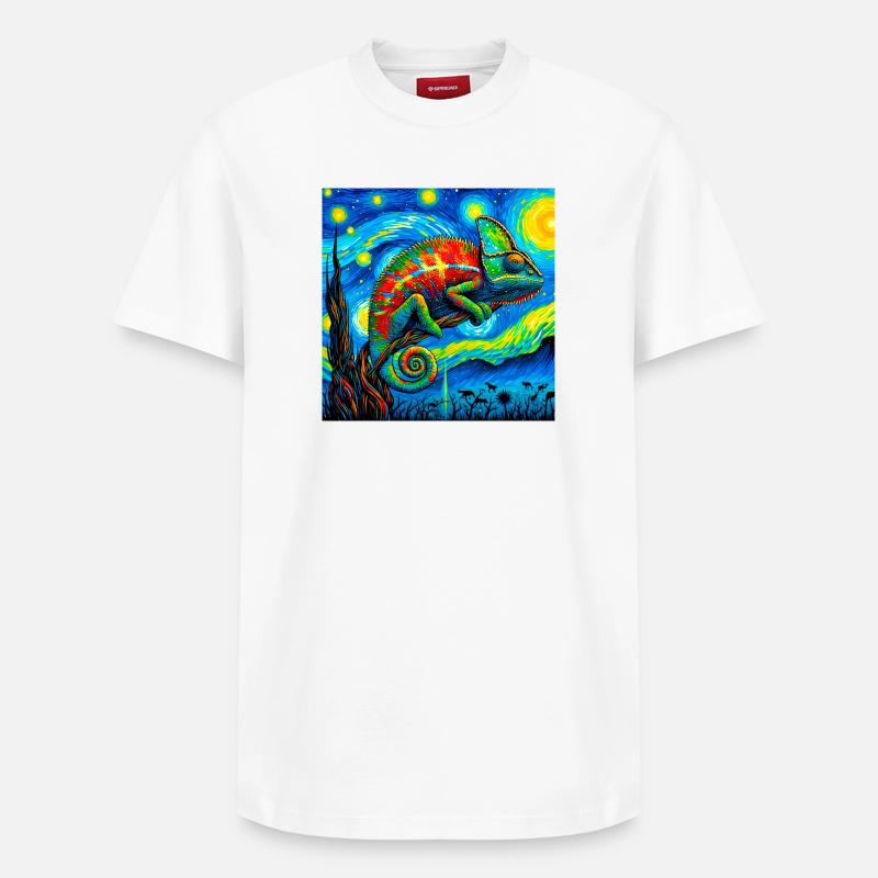 Caméléon - T-shirt unisexe décontracté en coton Supima – de SPREAD - blanc