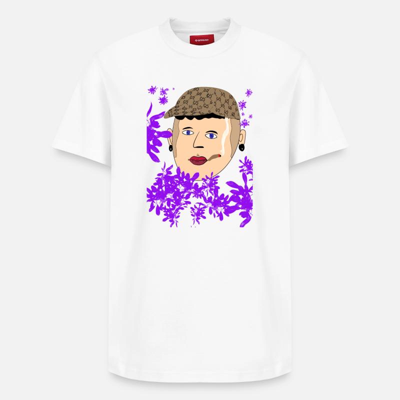 Talahon Dessin d’Enfants - T-shirt unisexe décontracté en coton Supima – de SPREAD - blanc