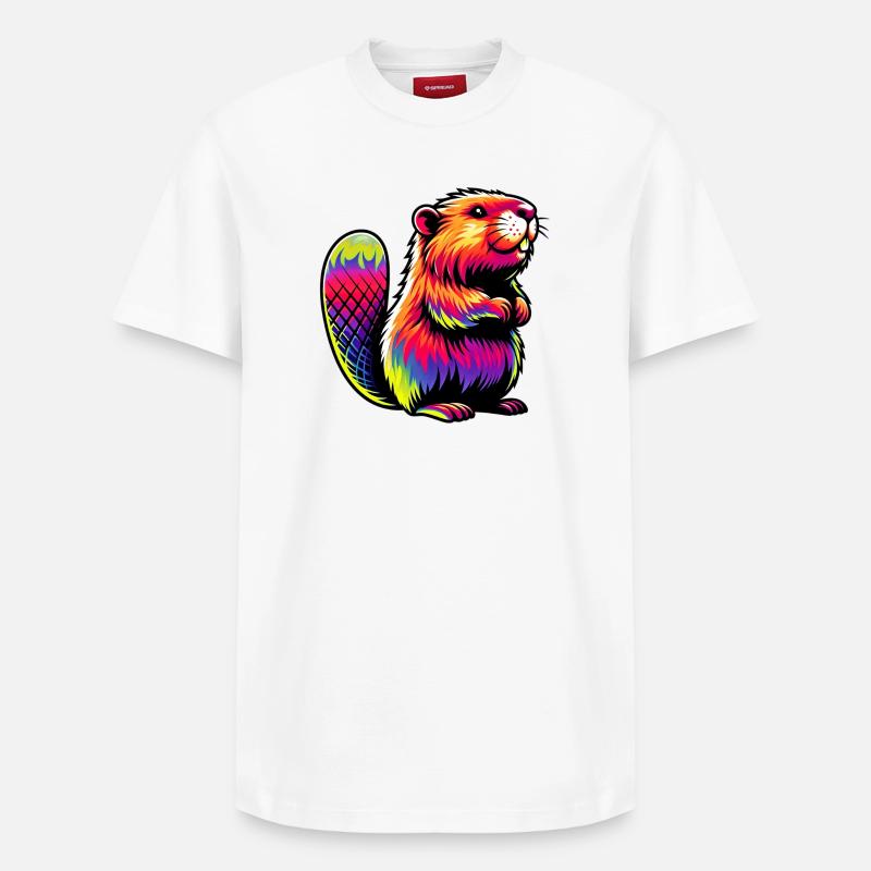 Bieber - Relaxed Unisex Supima Cotton T-Shirt – von SPREAD - Weiß