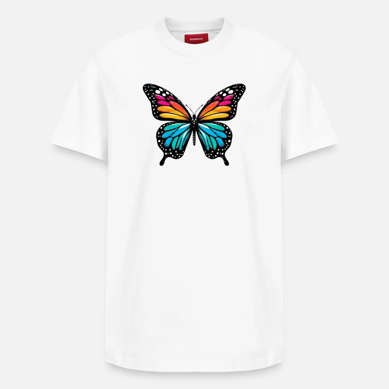 Papillon - T-shirt unisexe décontracté en coton Supima – de SPREAD - blanc