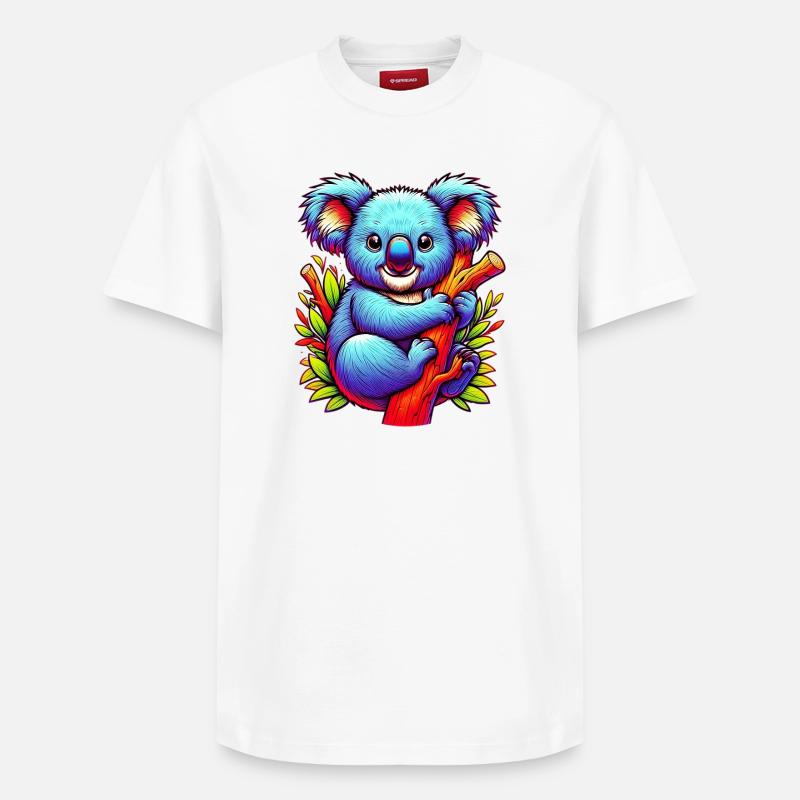 Koala - Relaxed Unisex Supima Cotton T-Shirt – von SPREAD - Weiß