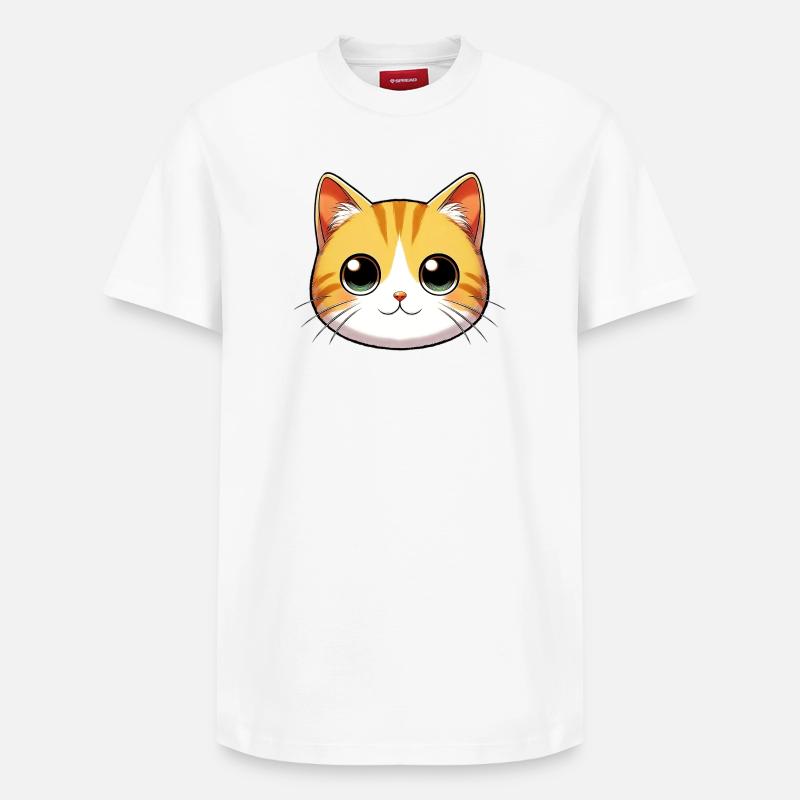 Chat - T-shirt unisexe décontracté en coton Supima – de SPREAD - blanc