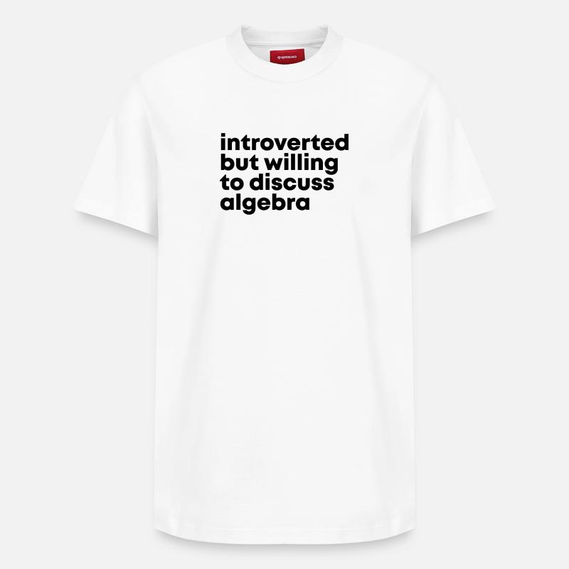 algèbre - T-shirt unisexe décontracté en coton Supima – de SPREAD - blanc