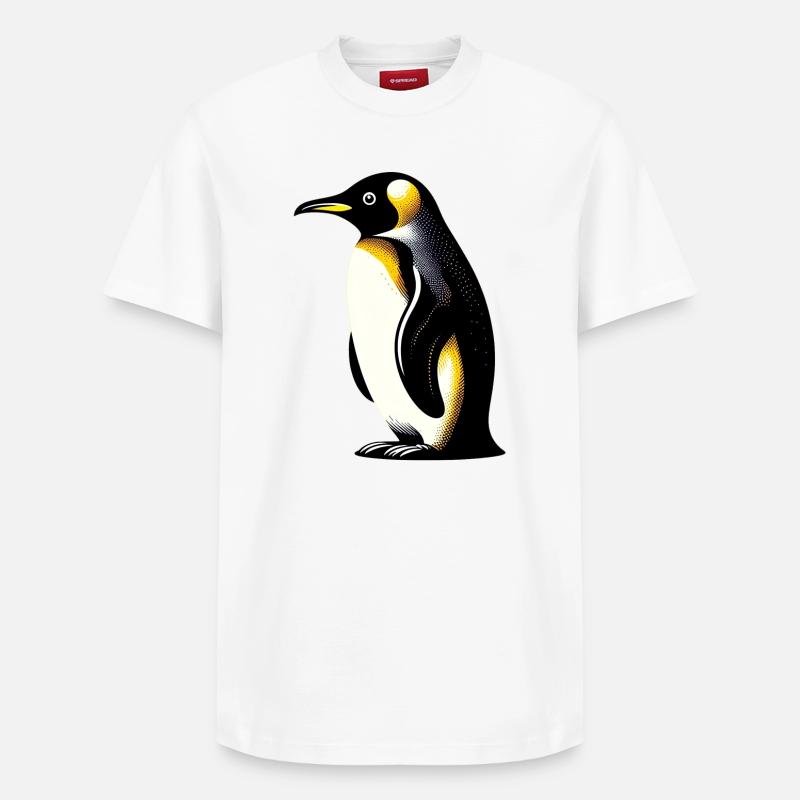 Pingouin - T-shirt unisexe décontracté en coton Supima – de SPREAD - blanc