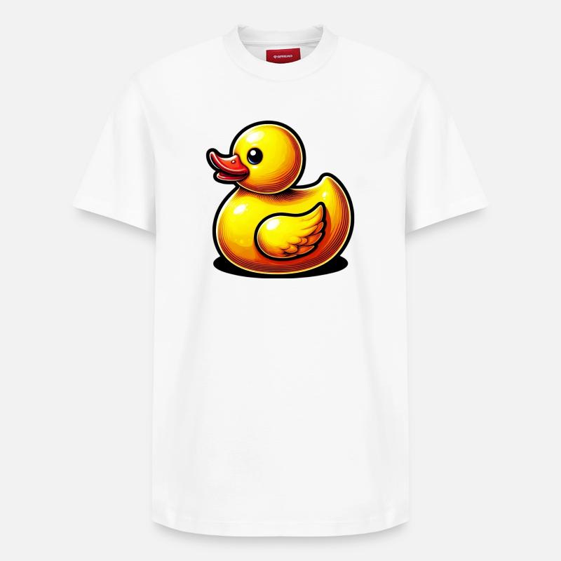 Caneton Canard Canard Canard - T-shirt unisexe décontracté en coton Supima – de SPREAD - blanc