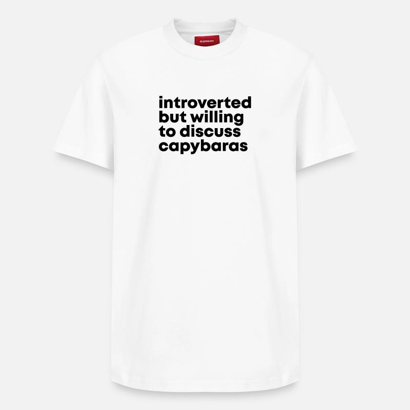 capybara - T-shirt unisexe décontracté en coton Supima – de SPREAD - blanc