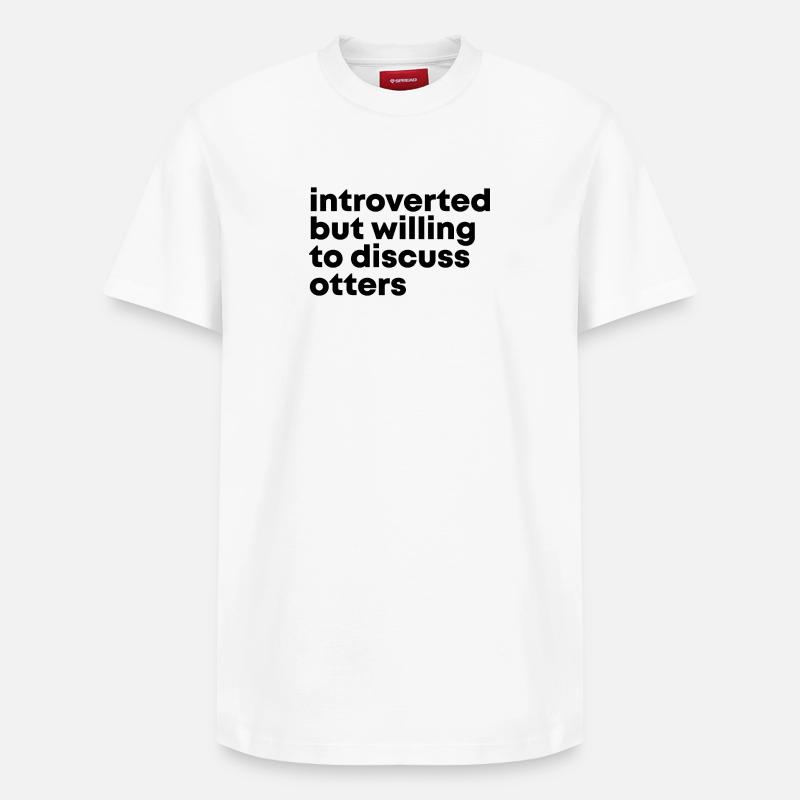 loutre - T-shirt unisexe décontracté en coton Supima – de SPREAD - blanc