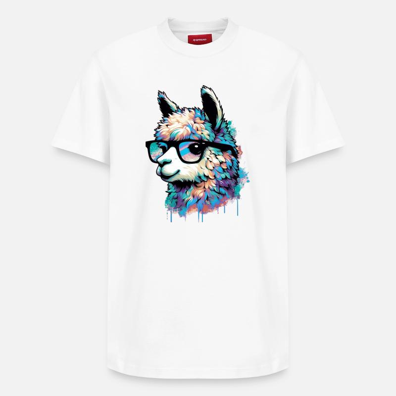 Alpaga - T-shirt unisexe décontracté en coton Supima – de SPREAD - blanc