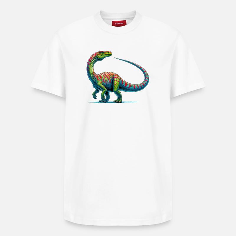 Dinosaurier - Relaxed Unisex Supima Cotton T-Shirt – von SPREAD - Weiß