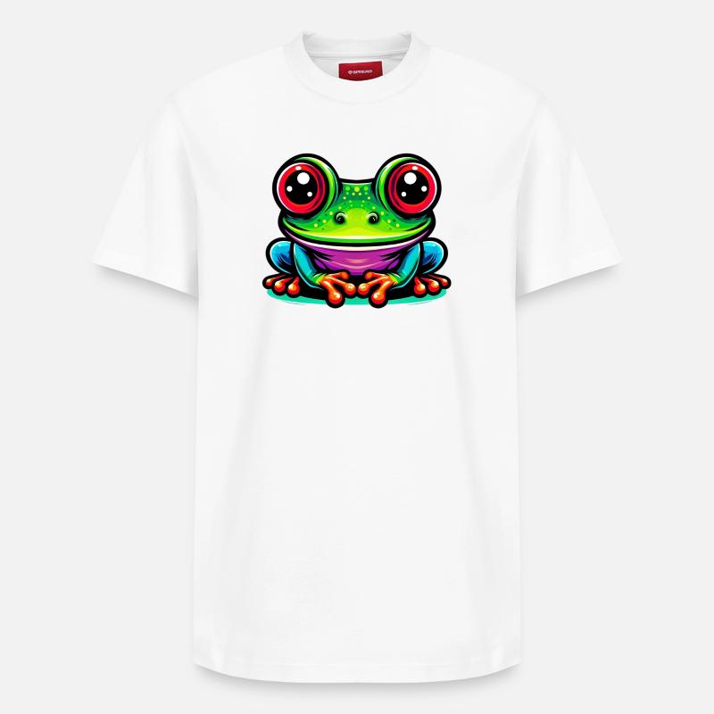 Grenouille - T-shirt unisexe décontracté en coton Supima – de SPREAD - blanc