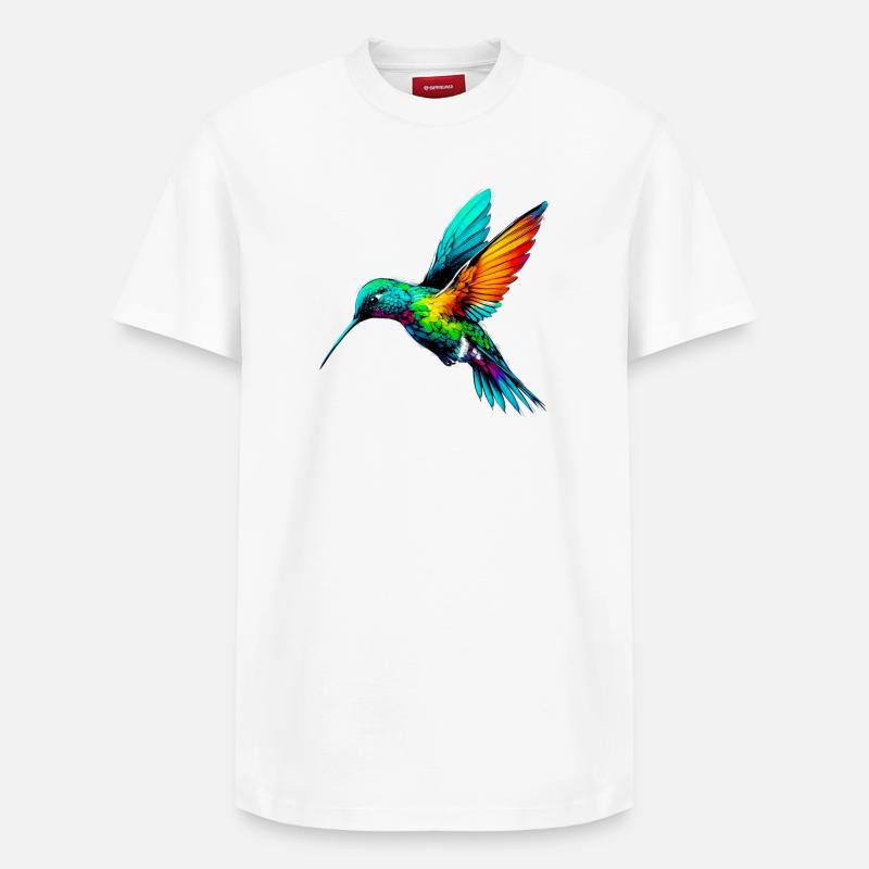 Colibri - T-shirt unisexe décontracté en coton Supima – de SPREAD - blanc