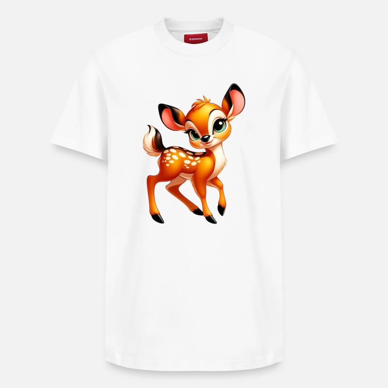 Faon - T-shirt unisexe décontracté en coton Supima – de SPREAD - blanc