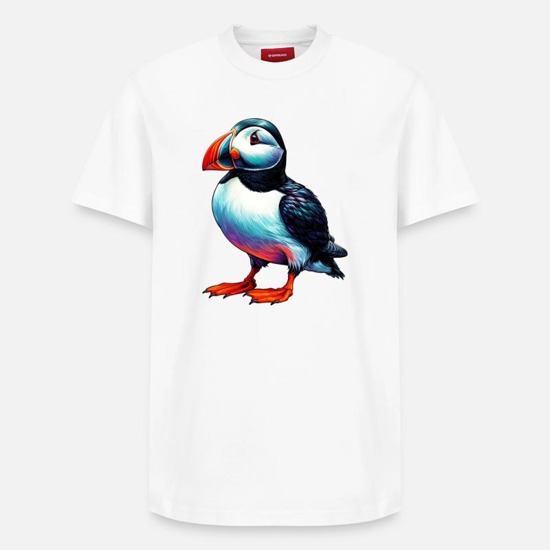 Macareux - T-shirt unisexe décontracté en coton Supima – de SPREAD - blanc