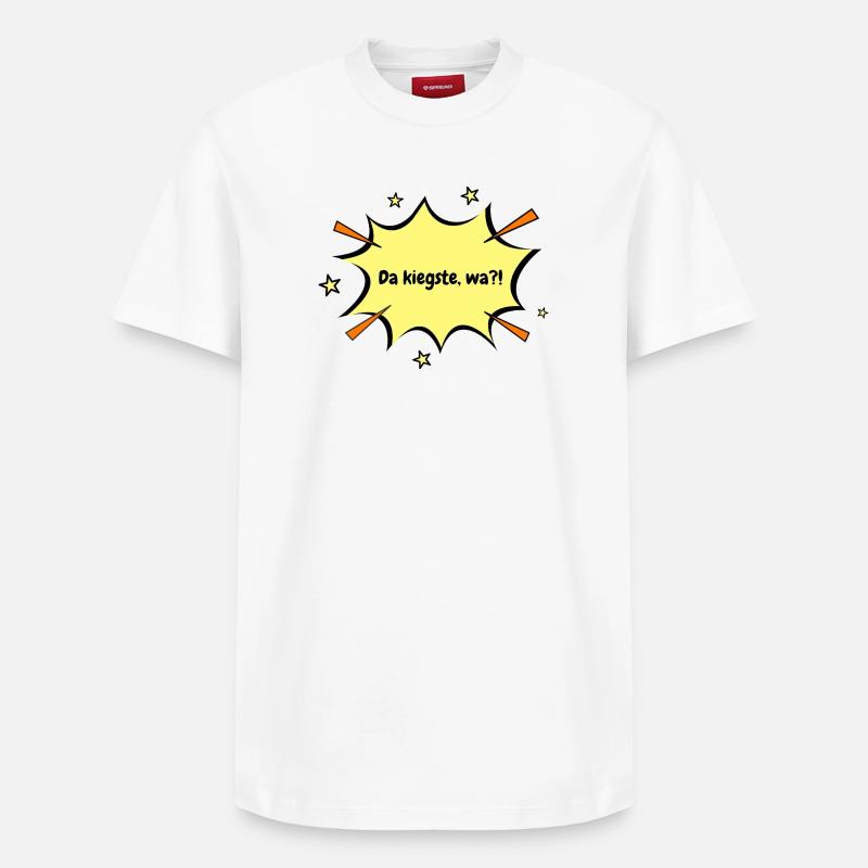 Berlin Da kiekste wa ?! - T-shirt unisexe décontracté en coton Supima – de SPREAD - blanc