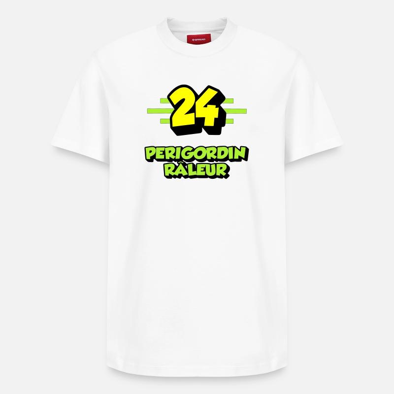 Klagendes Périgordin - Relaxed Unisex Supima Cotton T-Shirt – von SPREAD - Weiß