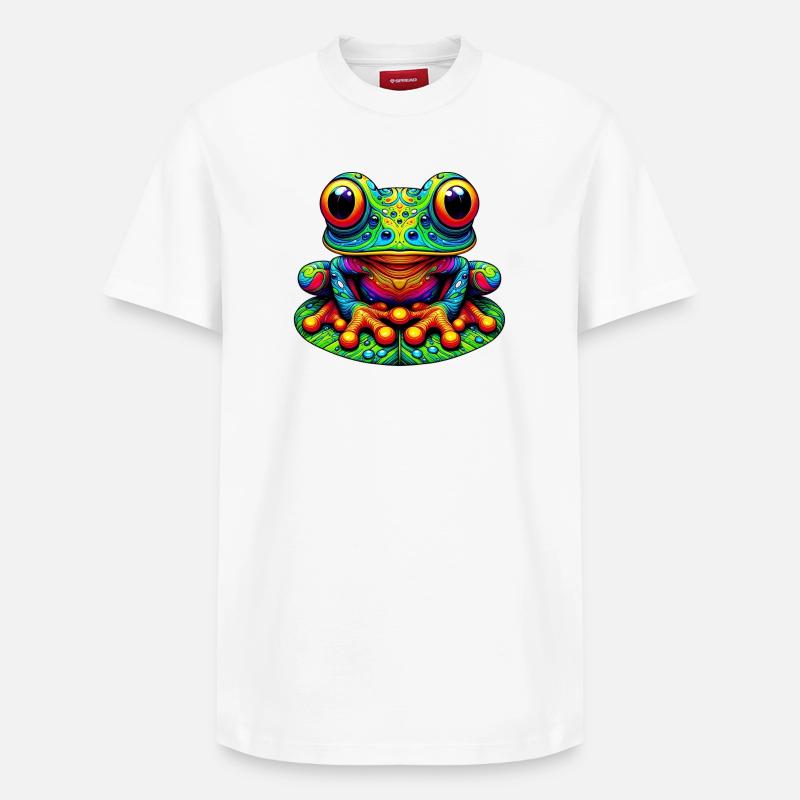 Grenouille - T-shirt unisexe décontracté en coton Supima – de SPREAD - blanc