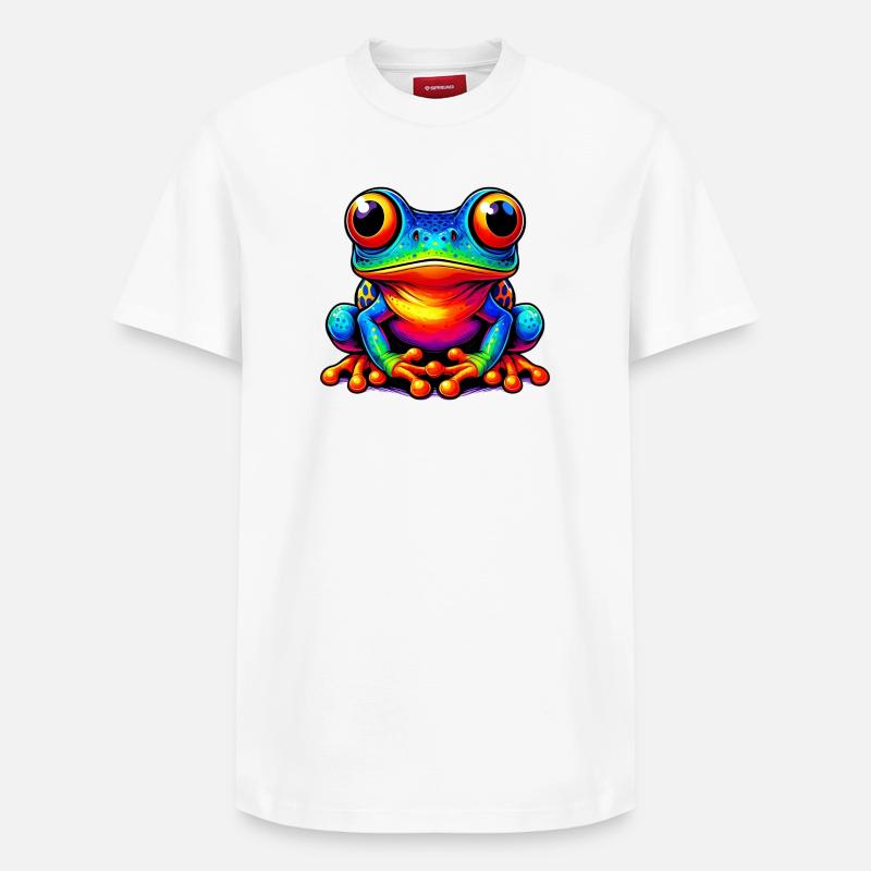 Grenouille - T-shirt unisexe décontracté en coton Supima – de SPREAD - blanc