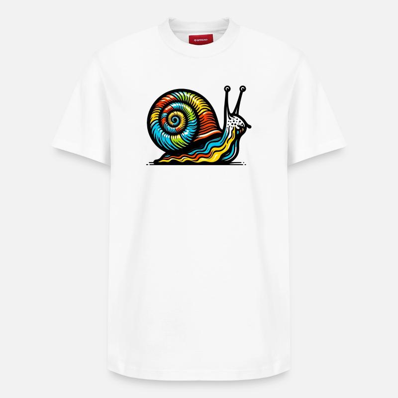 Escargot - T-shirt unisexe décontracté en coton Supima – de SPREAD - blanc
