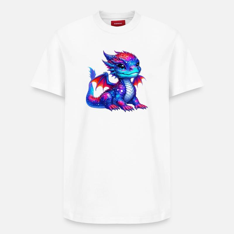 Dragon - T-shirt unisexe décontracté en coton Supima – de SPREAD - blanc
