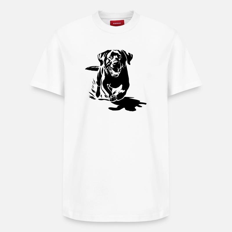 Labrador - T-shirt unisexe décontracté en coton Supima – de SPREAD - blanc