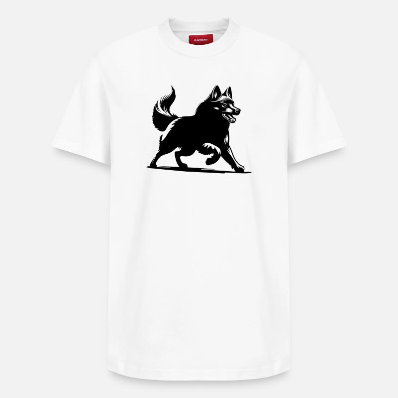 Schipperke - Relaxed Unisex Supima Cotton T-Shirt – von SPREAD - Weiß