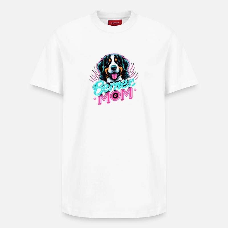 Bouvier bernois - T-shirt unisexe décontracté en coton Supima – de SPREAD - blanc