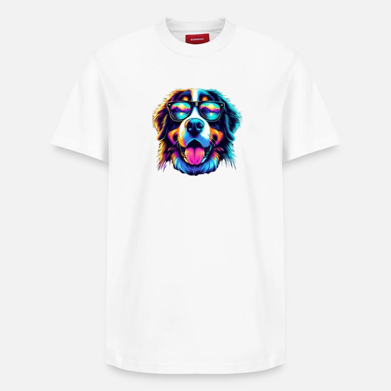 Bouvier bernois - T-shirt unisexe décontracté en coton Supima – de SPREAD - blanc