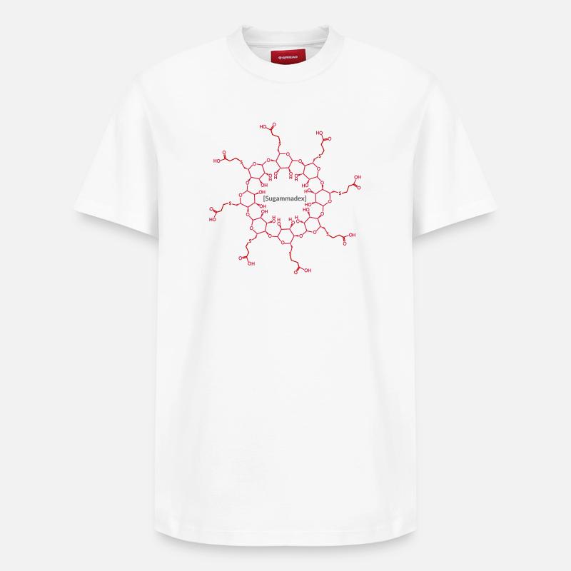 Sugammadex - Relaxed Unisex Supima Cotton T-Shirt – von SPREAD - Weiß
