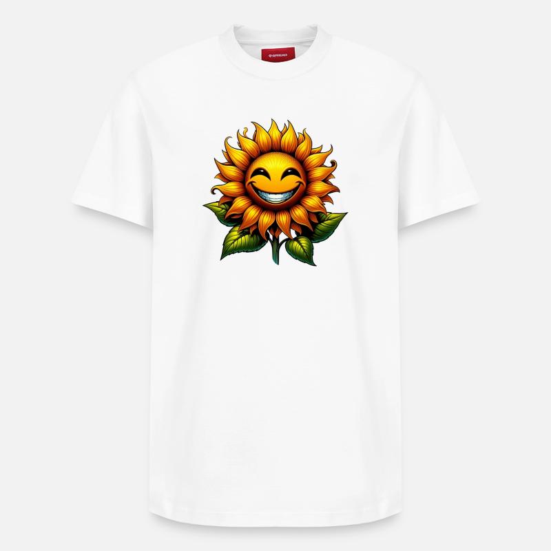 Tournesol - T-shirt unisexe décontracté en coton Supima – de SPREAD - blanc