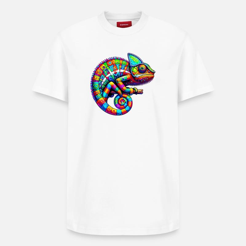 Caméléon - T-shirt unisexe décontracté en coton Supima – de SPREAD - blanc
