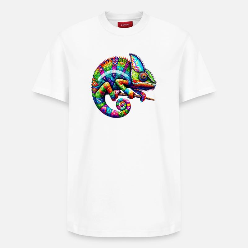 Caméléon - T-shirt unisexe décontracté en coton Supima – de SPREAD - blanc