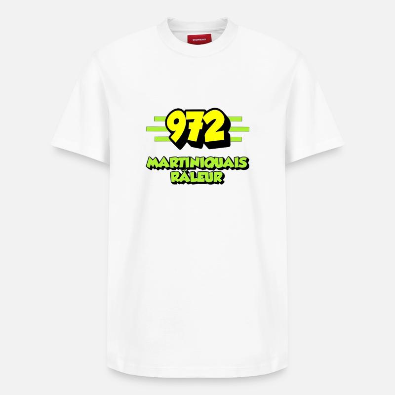 Martiniquais râleur - T-shirt unisexe décontracté en coton Supima – de SPREAD - blanc