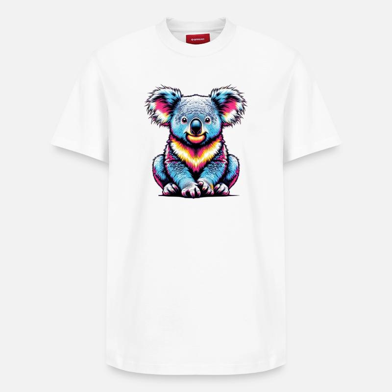 Koala - T-shirt unisexe décontracté en coton Supima – de SPREAD - blanc