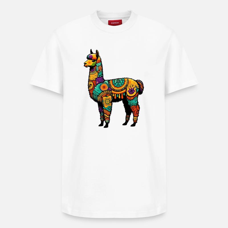 Alpaga - T-shirt unisexe décontracté en coton Supima – de SPREAD - blanc