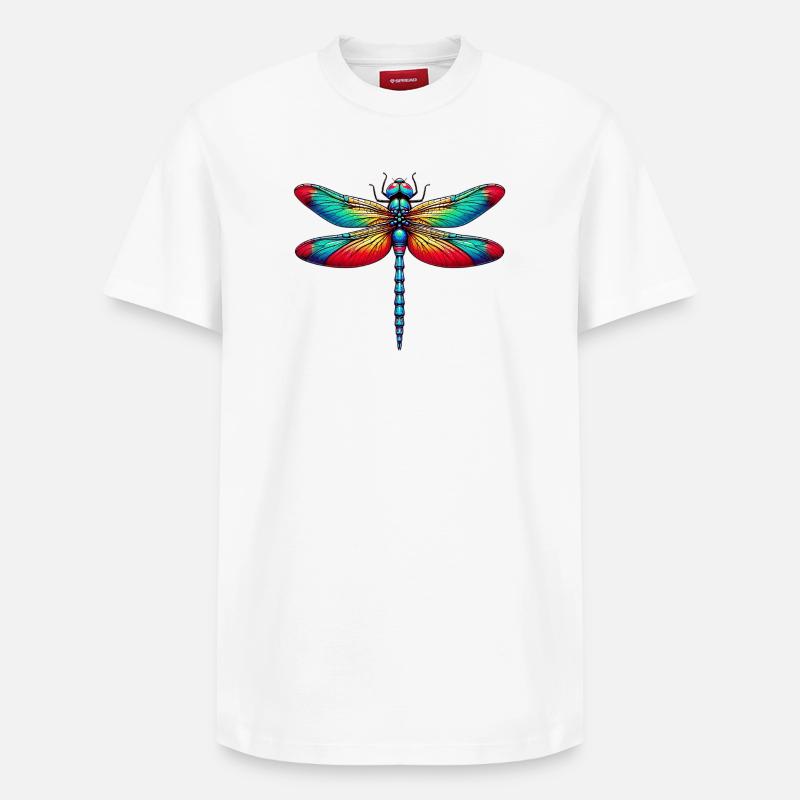 Libellule - T-shirt unisexe décontracté en coton Supima – de SPREAD - blanc
