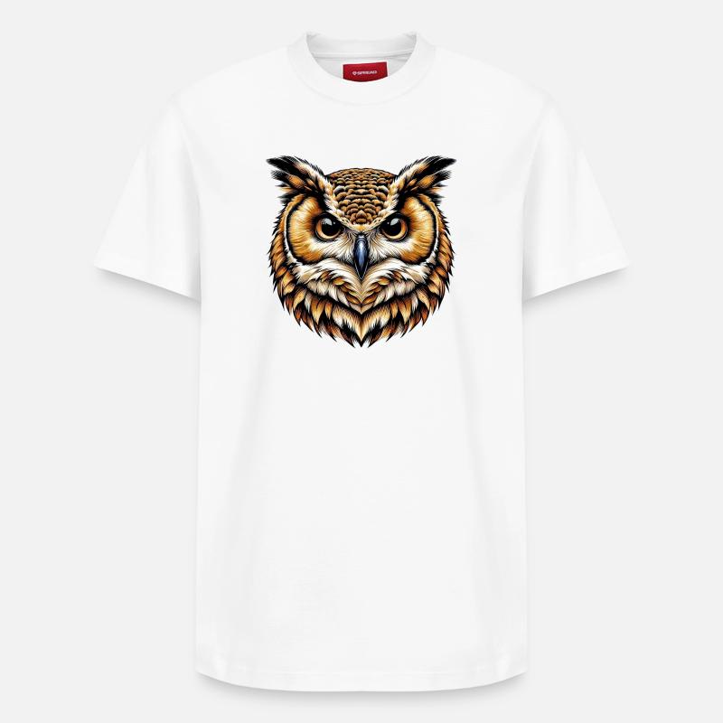 Hibou - T-shirt unisexe décontracté en coton Supima – de SPREAD - blanc