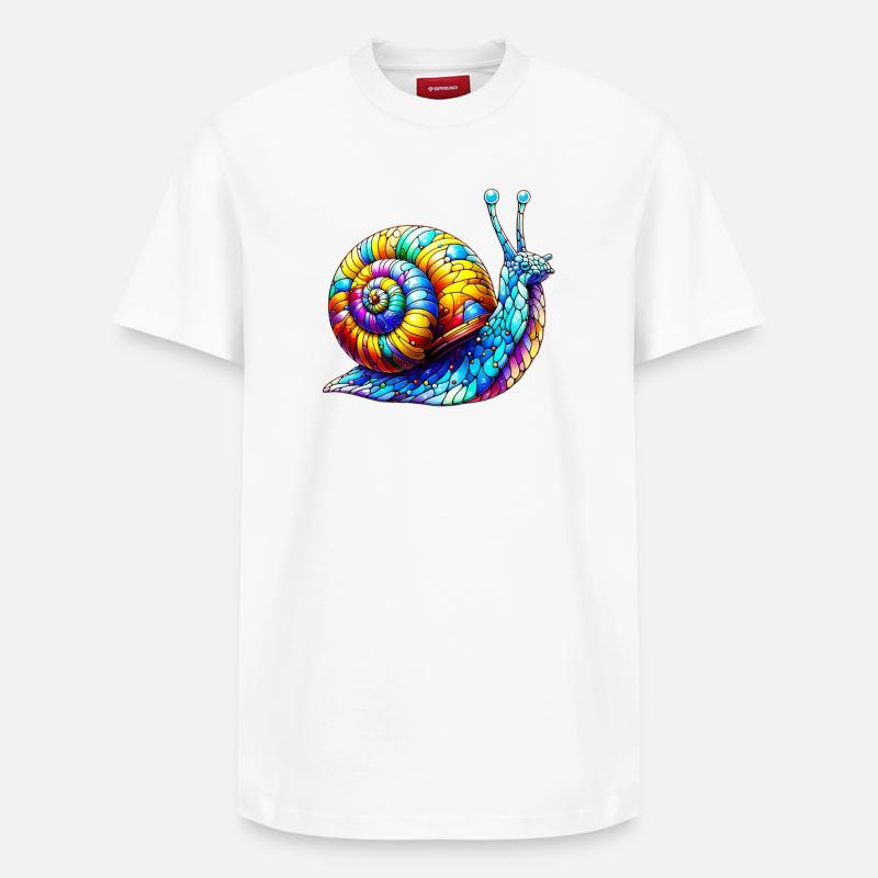 Escargot - T-shirt unisexe décontracté en coton Supima – de SPREAD - blanc