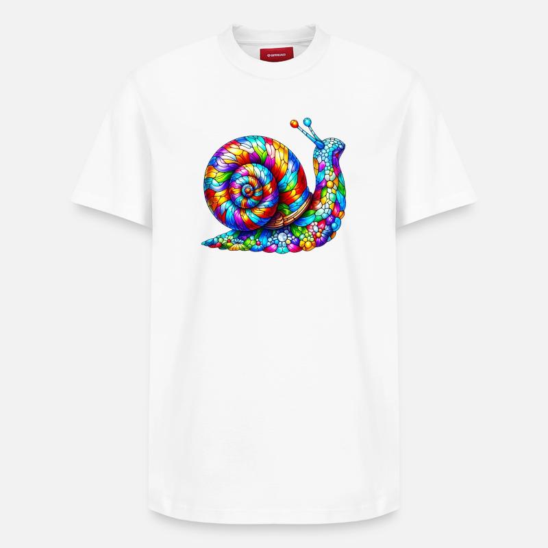 Escargot - T-shirt unisexe décontracté en coton Supima – de SPREAD - blanc