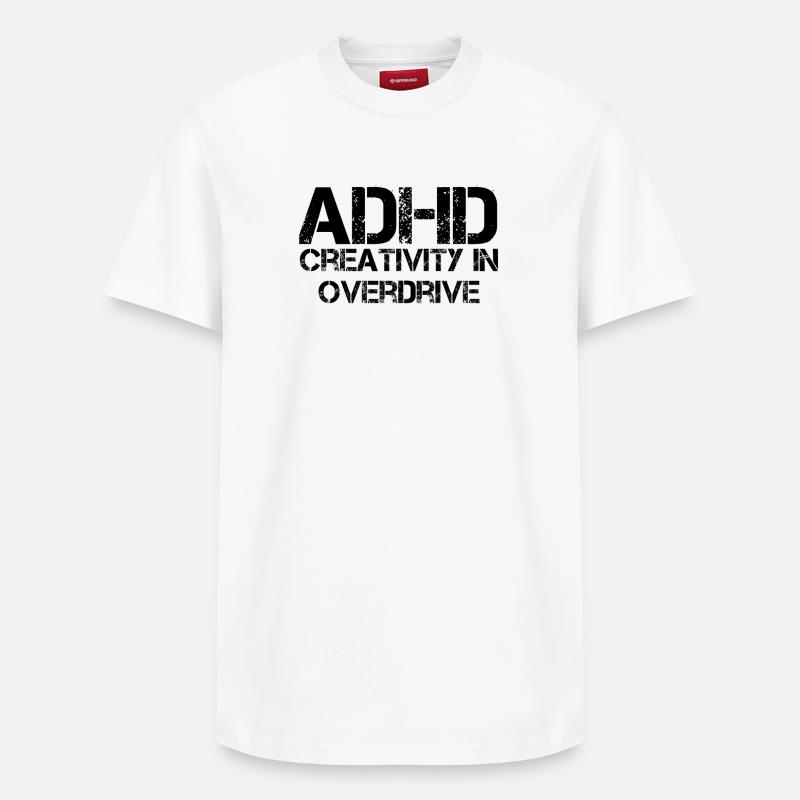 ADHS - Relaxed Unisex Supima Cotton T-Shirt – von SPREAD - Weiß