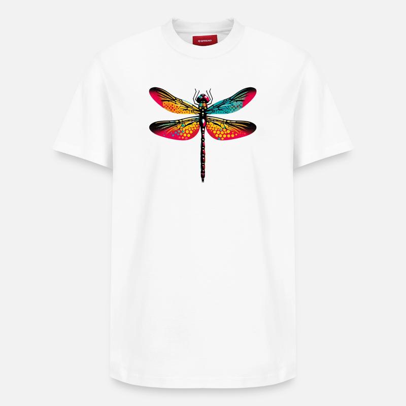 Libellule - T-shirt unisexe décontracté en coton Supima – de SPREAD - blanc