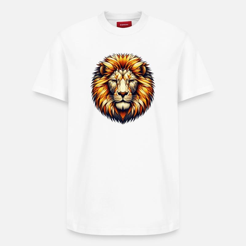 Lion - T-shirt unisexe décontracté en coton Supima – de SPREAD - blanc