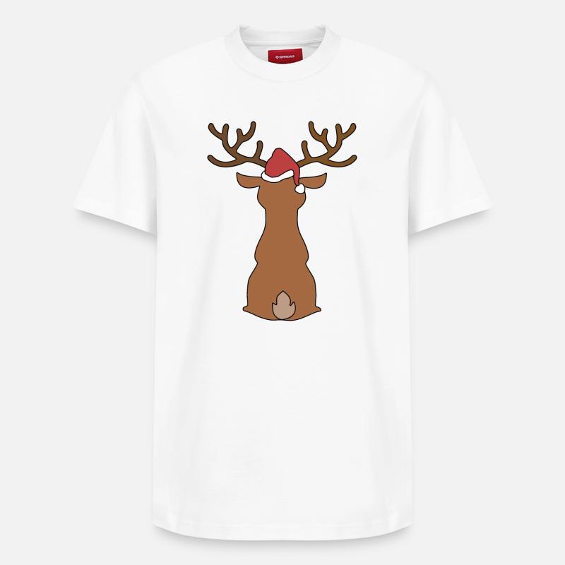 Noël - T-shirt unisexe décontracté en coton Supima – de SPREAD - blanc