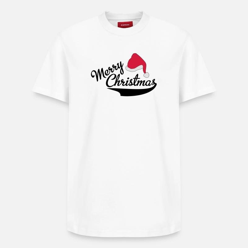 Joyeux Noël - T-shirt unisexe décontracté en coton Supima – de SPREAD - blanc