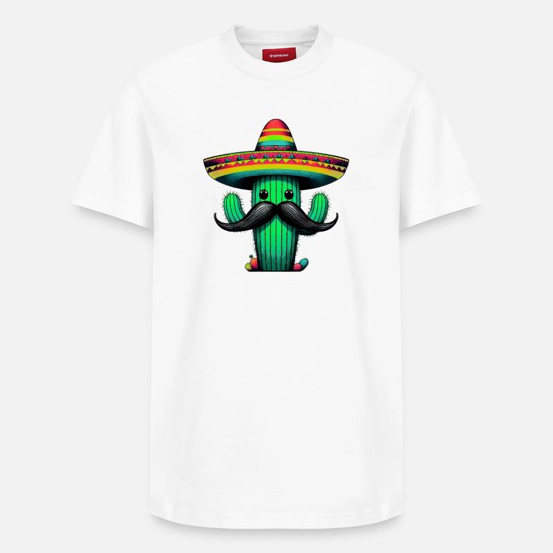 Cactus - T-shirt unisexe décontracté en coton Supima – de SPREAD - blanc