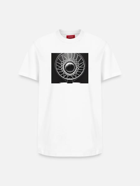 "Basketball Mouse Pad - Action and Precision" - Relaxed Unisex Supima Cotton T-Shirt – by SPREAD - white