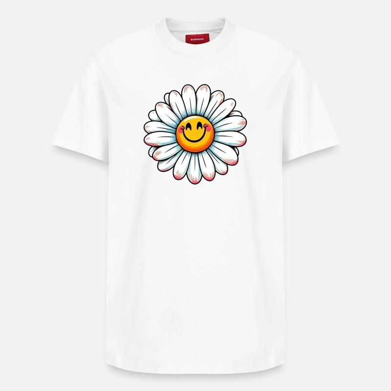 Pâquerette - T-shirt unisexe décontracté en coton Supima – de SPREAD - blanc