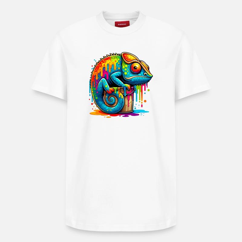 Caméléon - T-shirt unisexe décontracté en coton Supima – de SPREAD - blanc